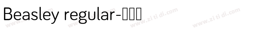 Beasley regular字体转换